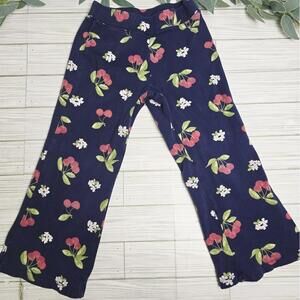 Gymboree 2011 Toddler Girl Blue Cherry Flare Pants Size 5T